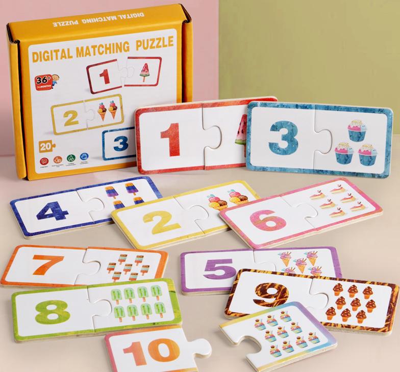 Wooden Children Early Education Animal Puzzle Shape Matching Game Cartoon Puzzle Parent-Child Interactive Educational Toys - Image 1